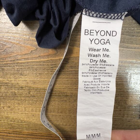 Beyond Yoga Featherweight At The Ready Square Neck Dress in Navy Size Medium - Picture 8 of 8